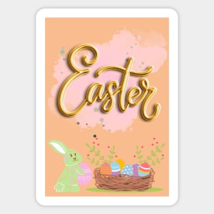 Cute Rabbit Easter Sticker